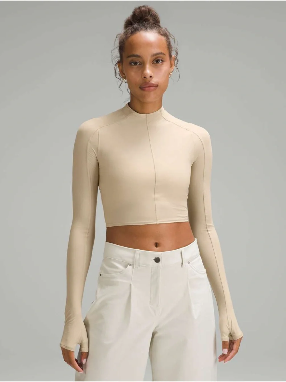 Lululemon Tight-Fit Long-Sleeve Shirt in Trench